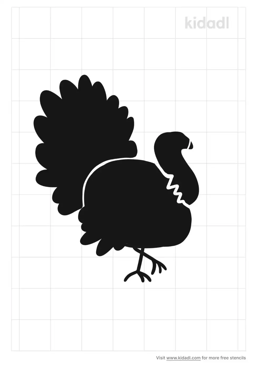 Turkey Body Stencil