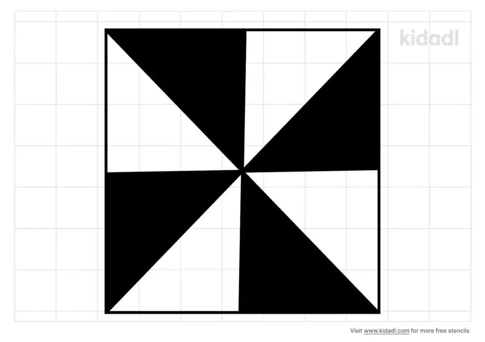 Half Triangle Quilt Stencil