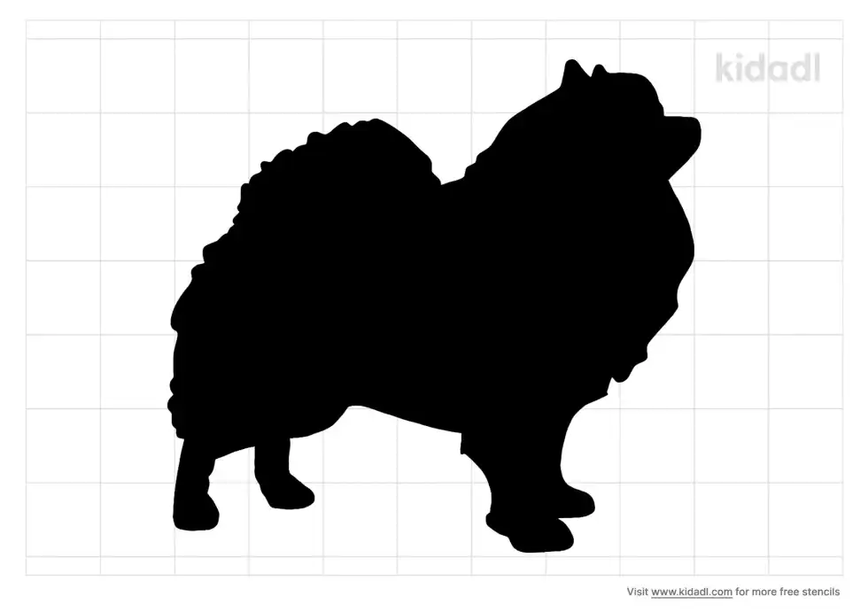 Pomeranian Stencil