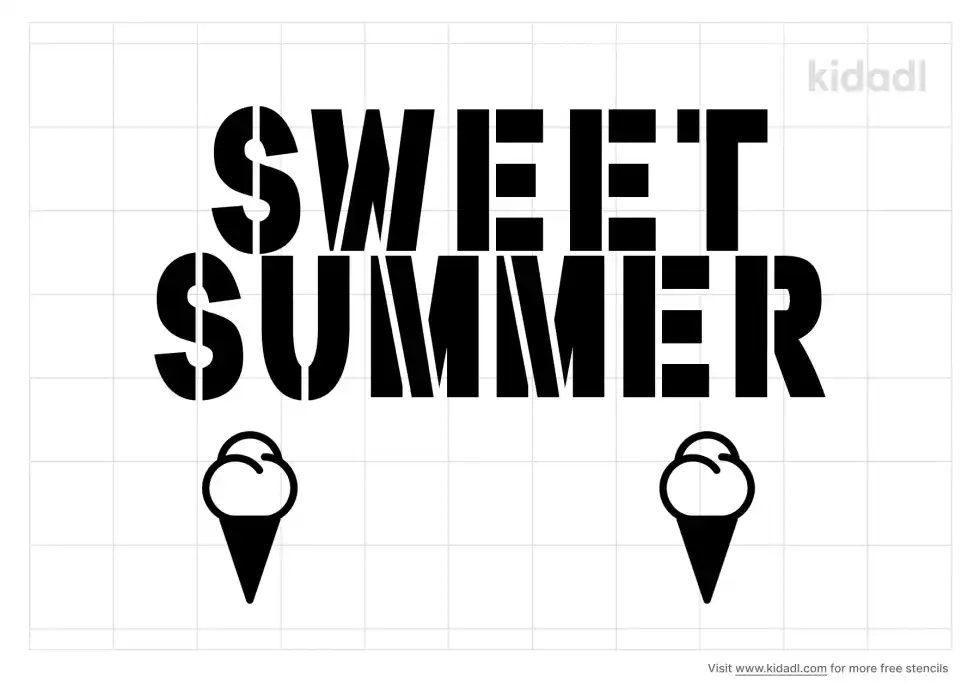Sweet Summer Stencil