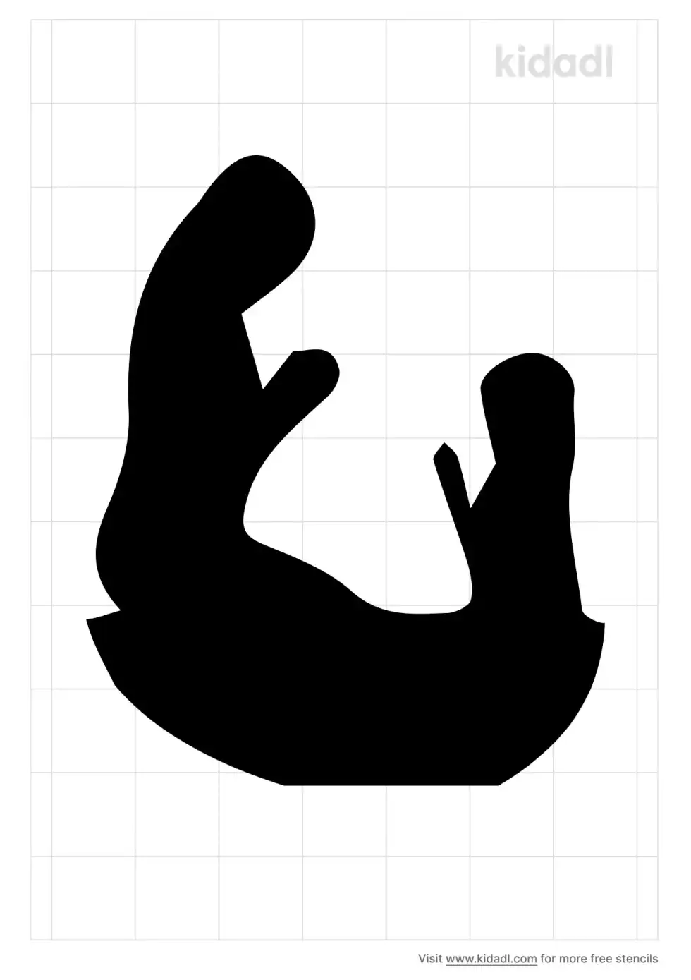 Praying Mom And Child Photo Stencil