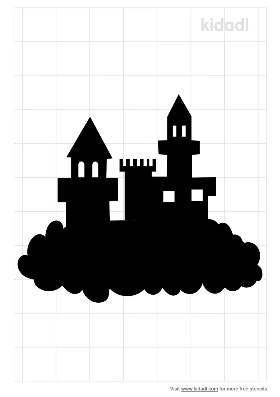 Castle In The Sky Stencil