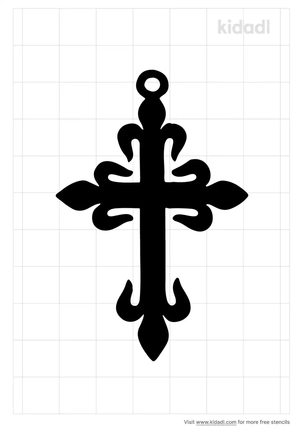 Gothic Cross Stencil