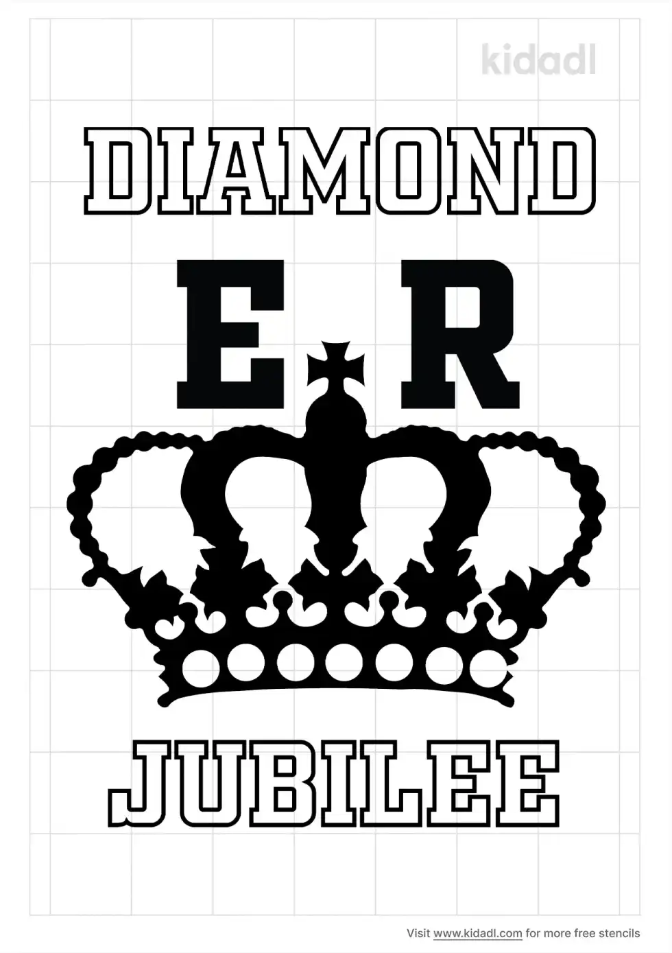 Diamond Jubilee Stencil