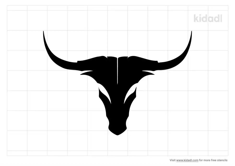 Ram Skull Stencil