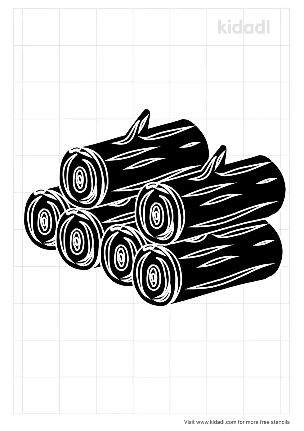 Log Pile Stencil
