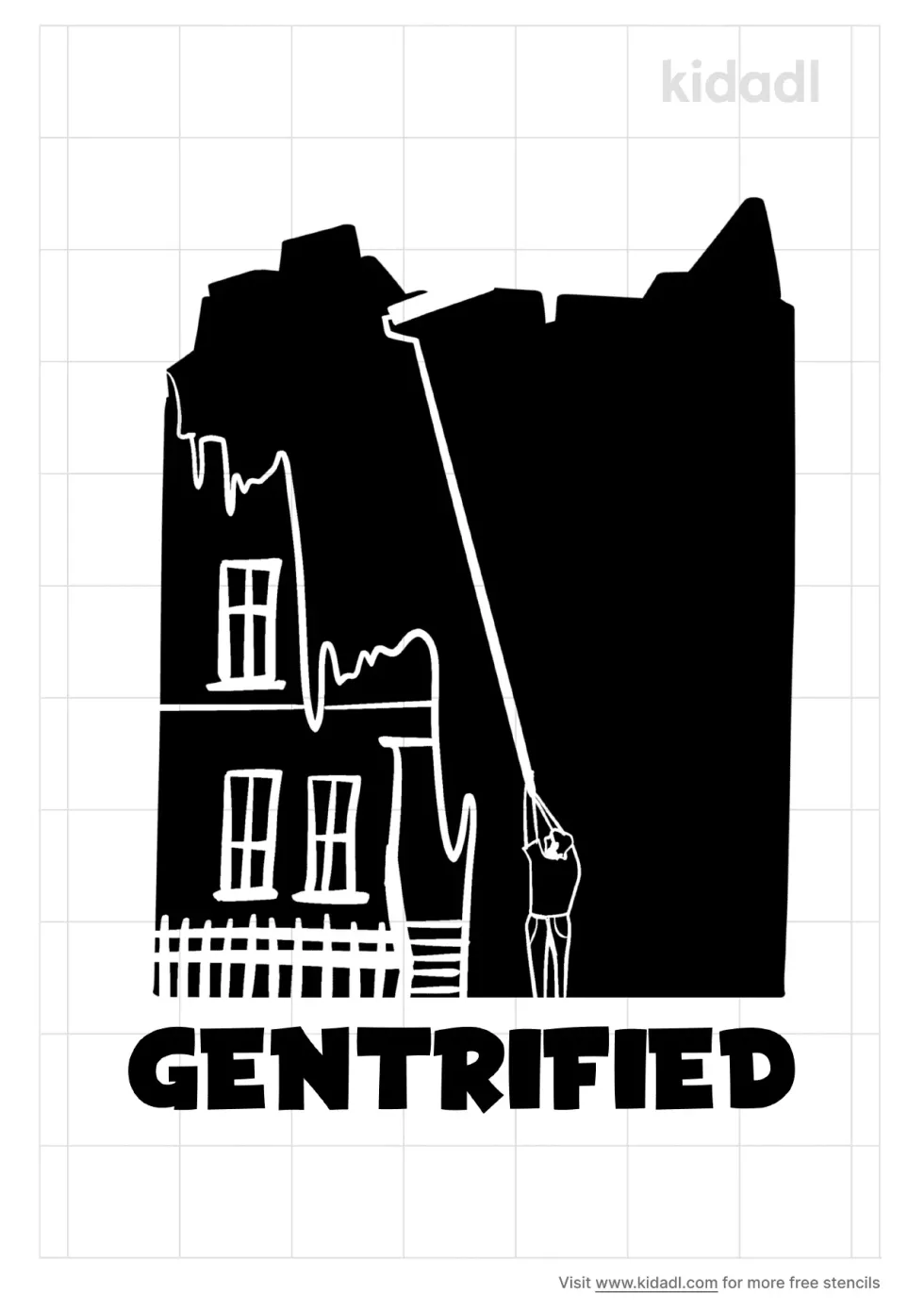 Gentrification Stencil