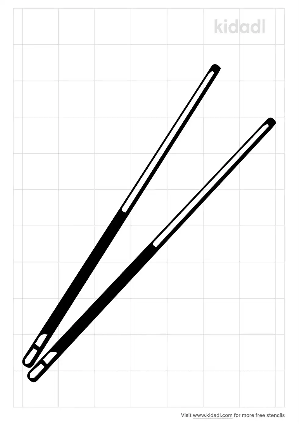 Pool Sticks Stencil