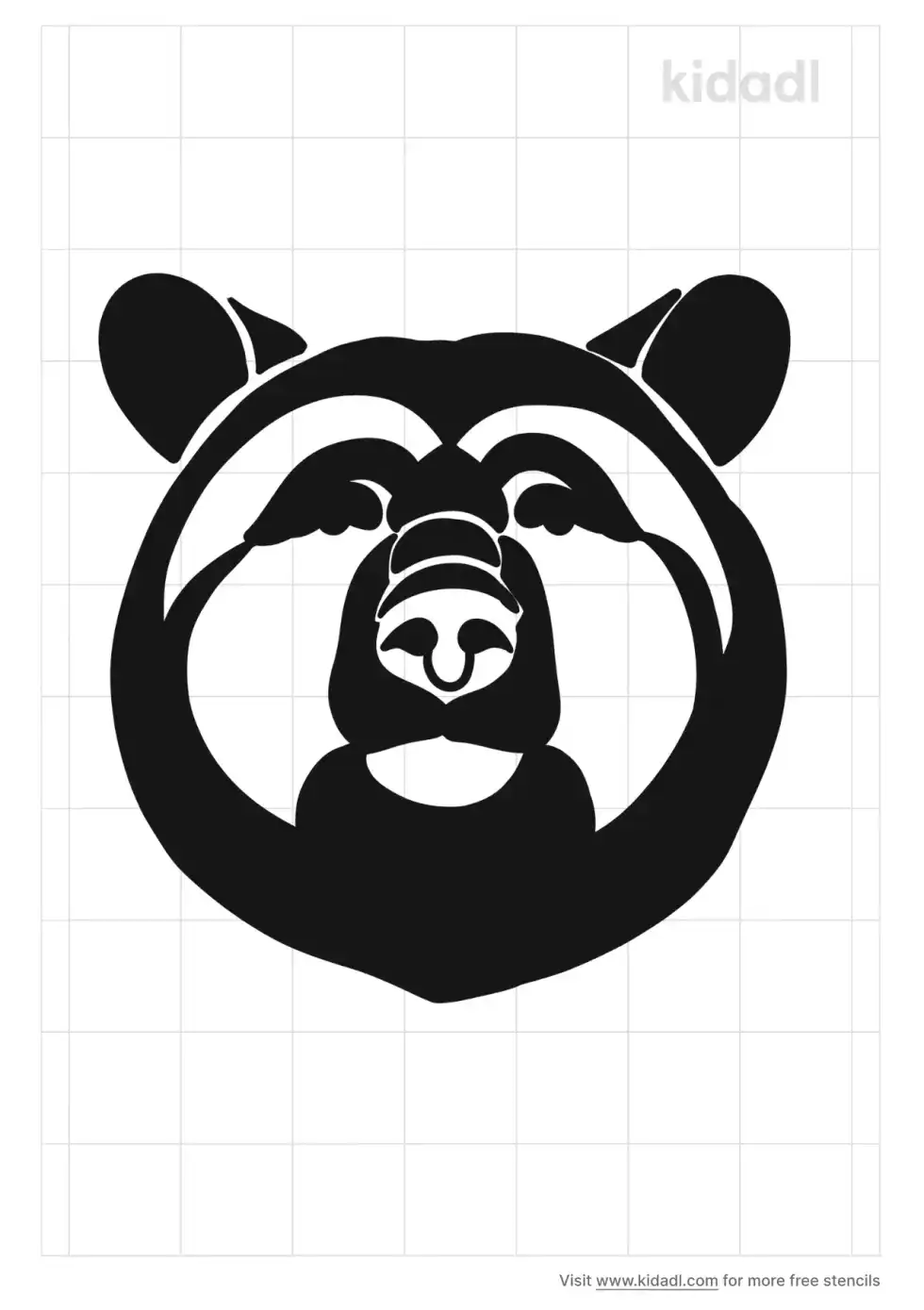 Russian Bear Stencil