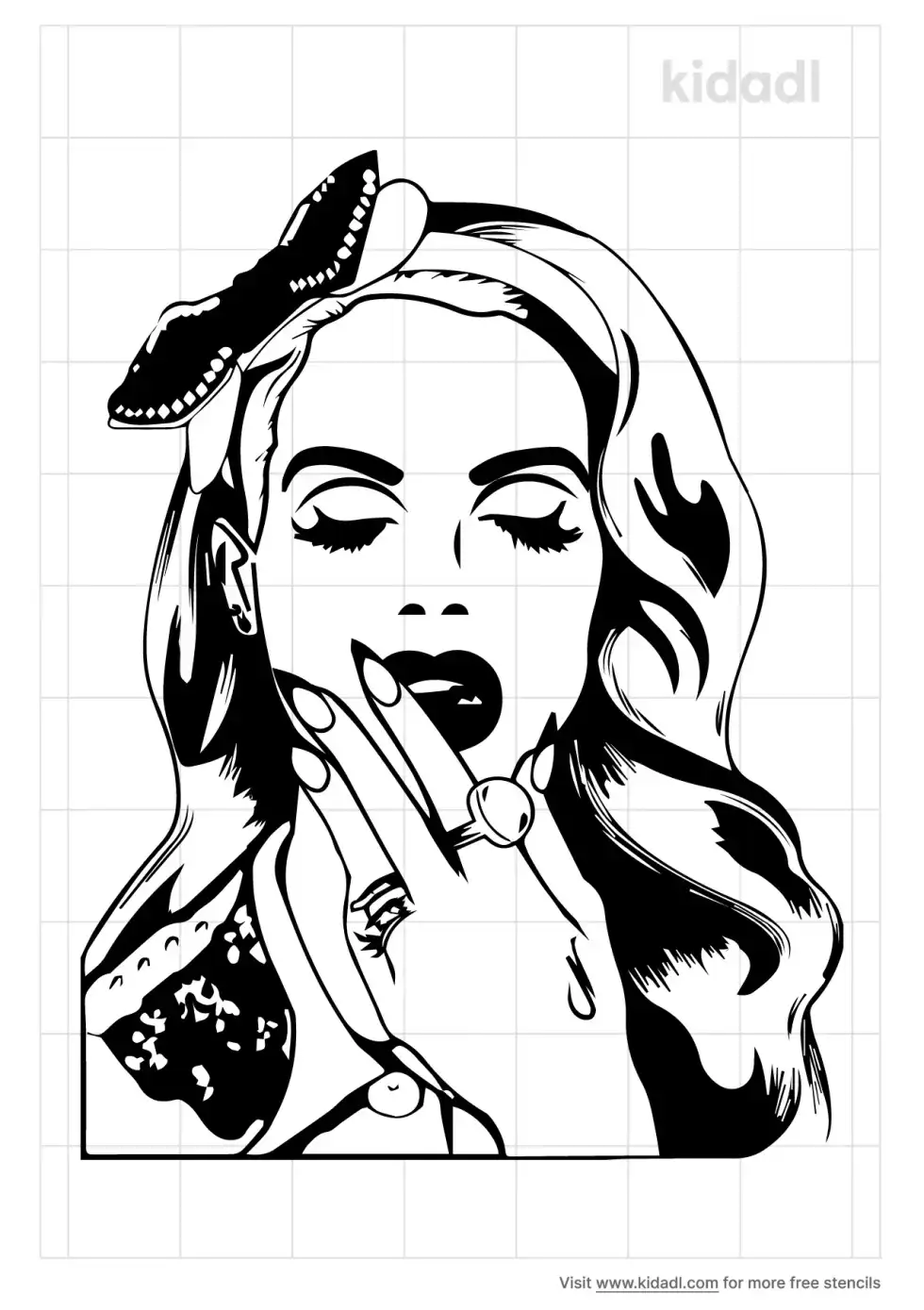 Lana Del Rey Stencil