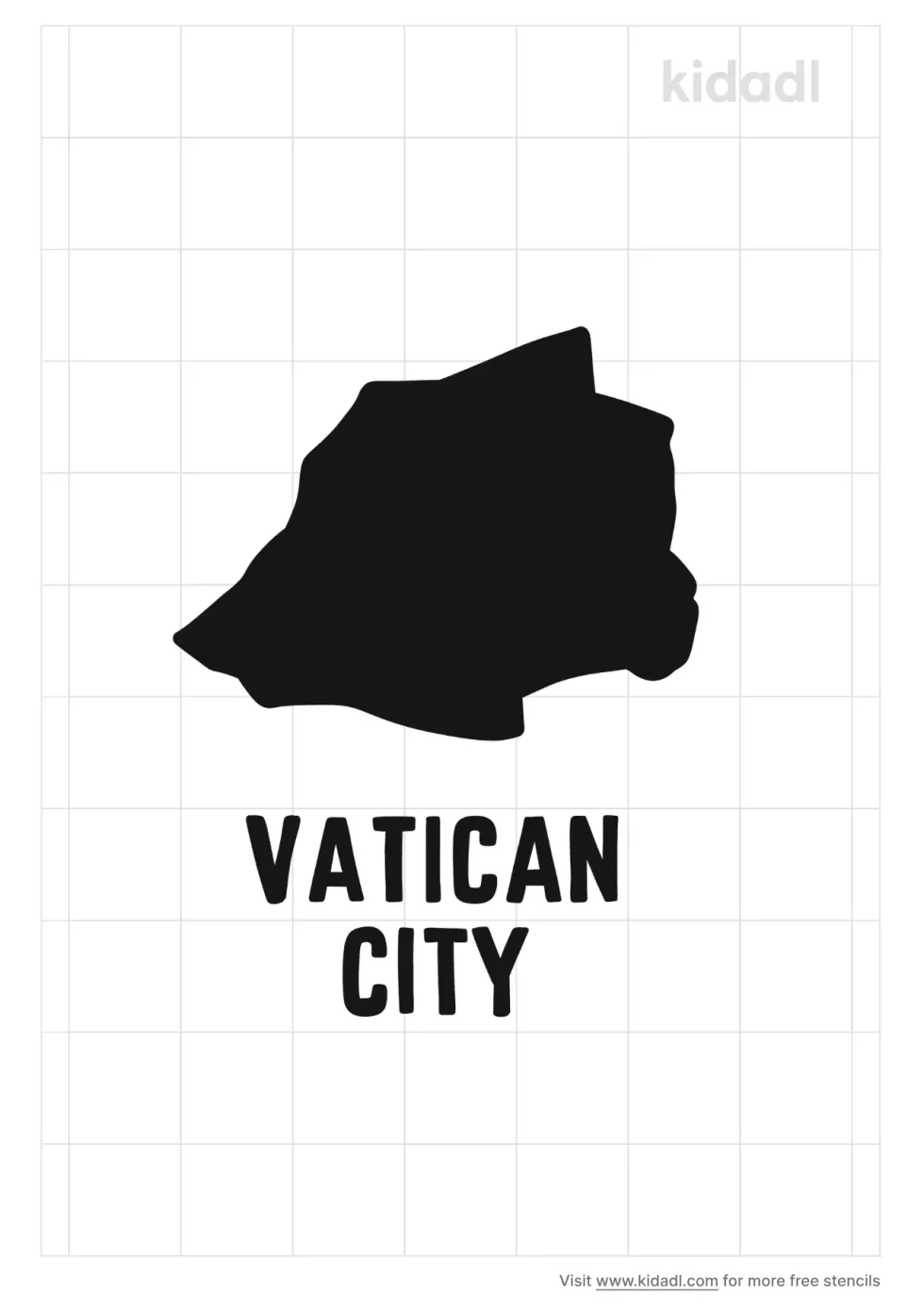 Vatican City Stencil