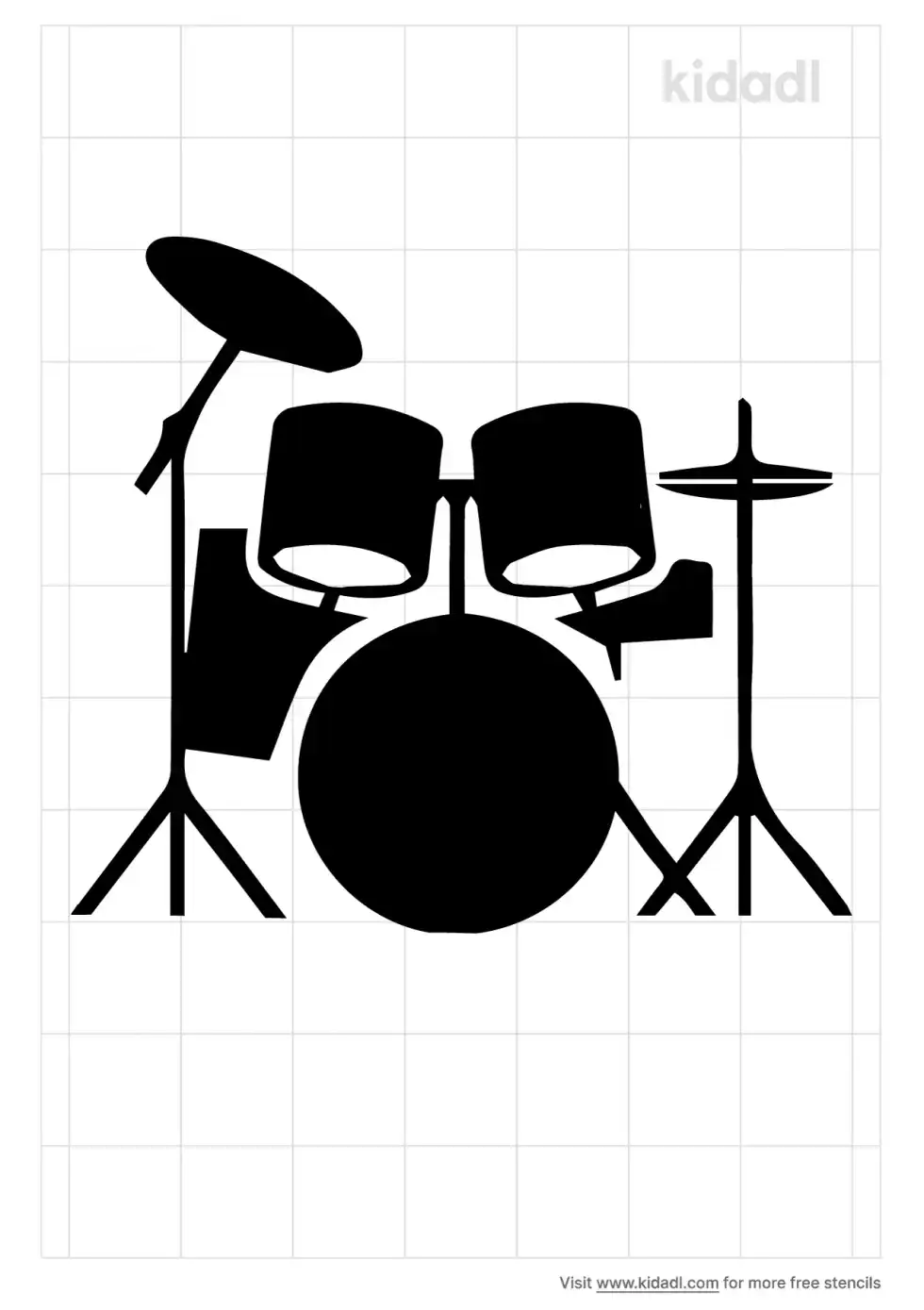 Drum Kit Stencil