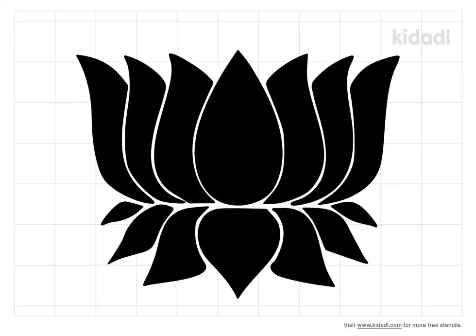 Lotus Stencil
