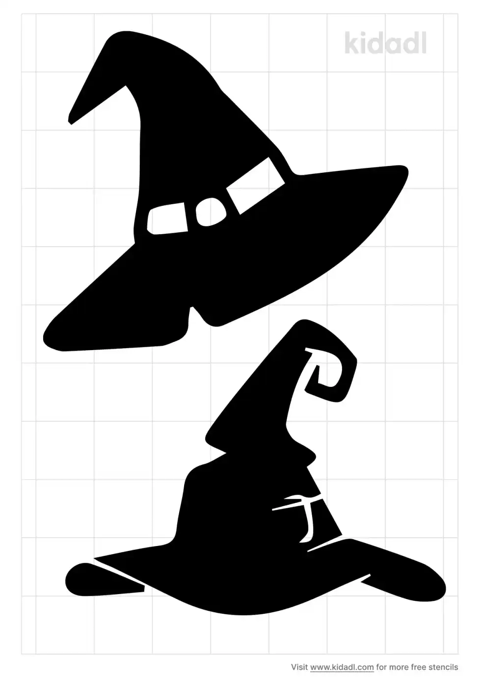 Witch Hat Stencil