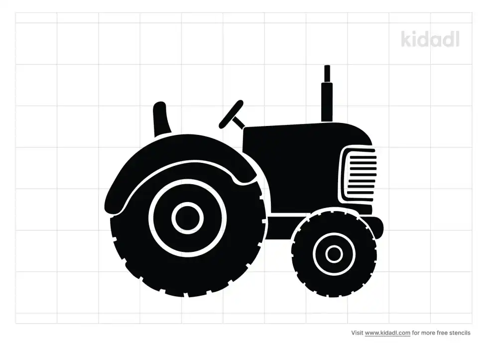 Tractor Stencil