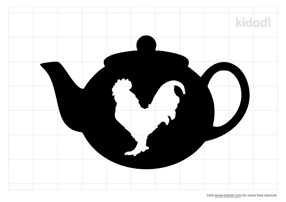 Vintage Teapot Rooster