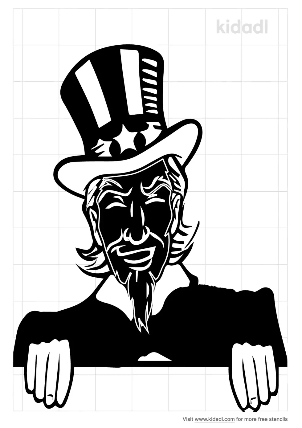 Uncle Sam Stencil