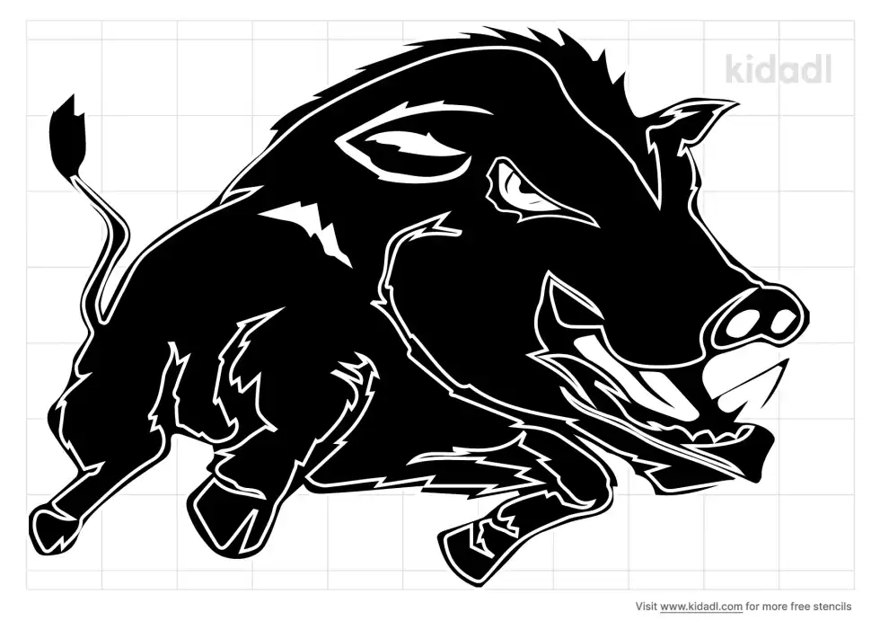 Wild Hog Stencil