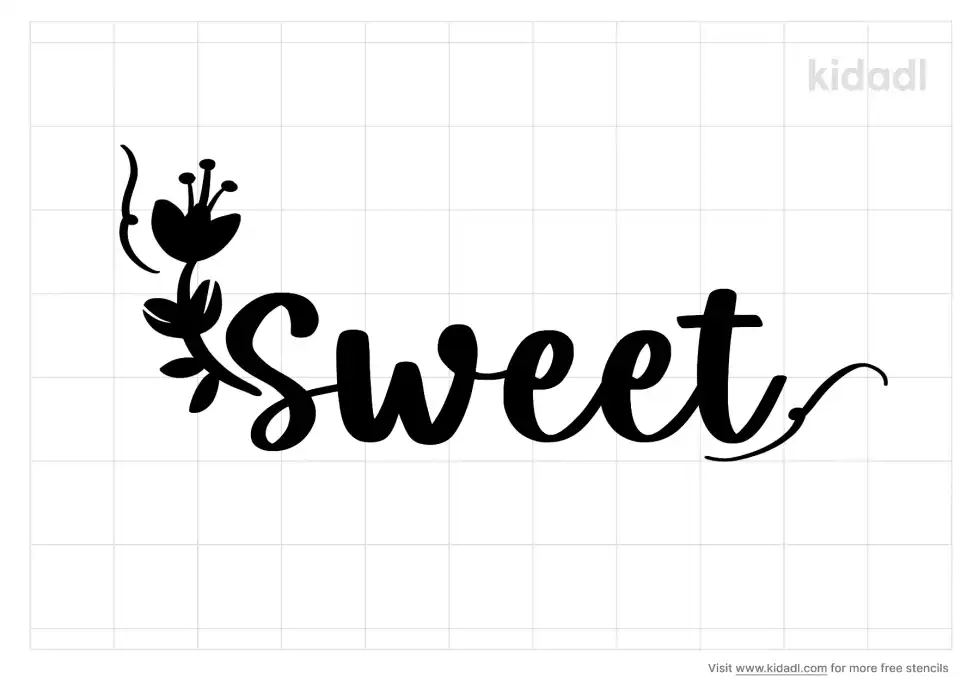 Word Sweet Stencil