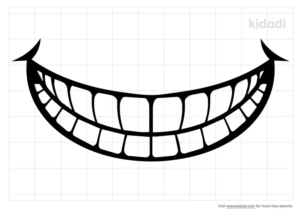 Toothy Smile Stencil