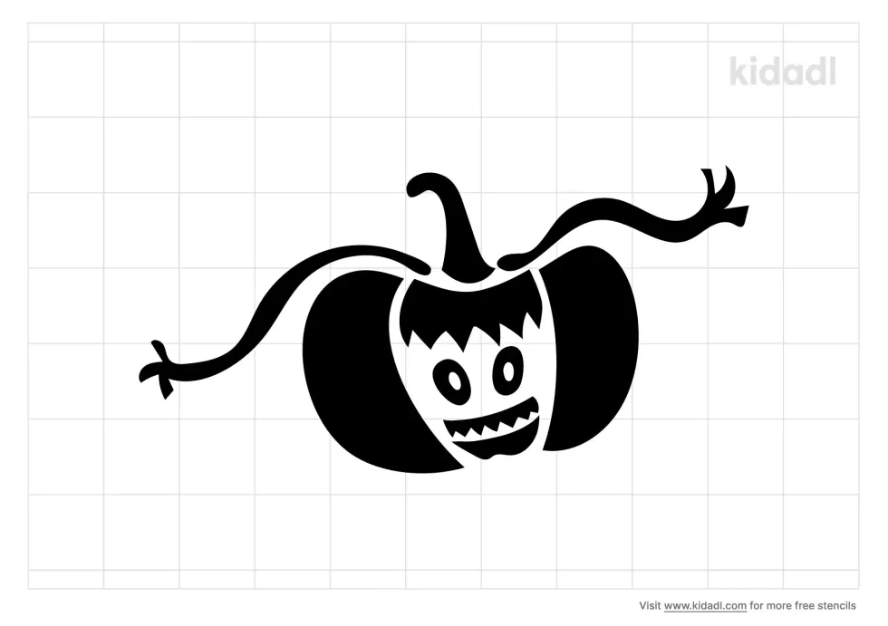 Halloween Monster Stencil