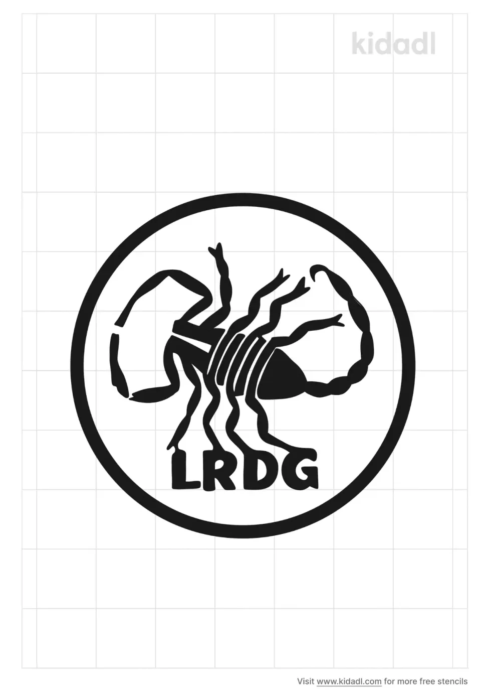 LRDG Scorpion Stencil