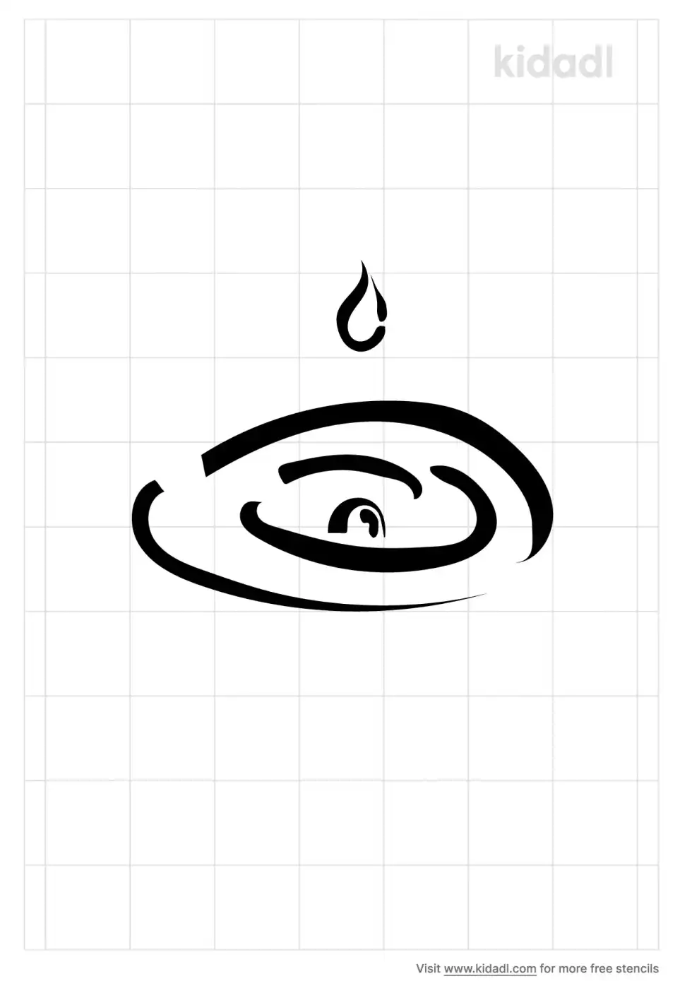 Water Ripple Stencil