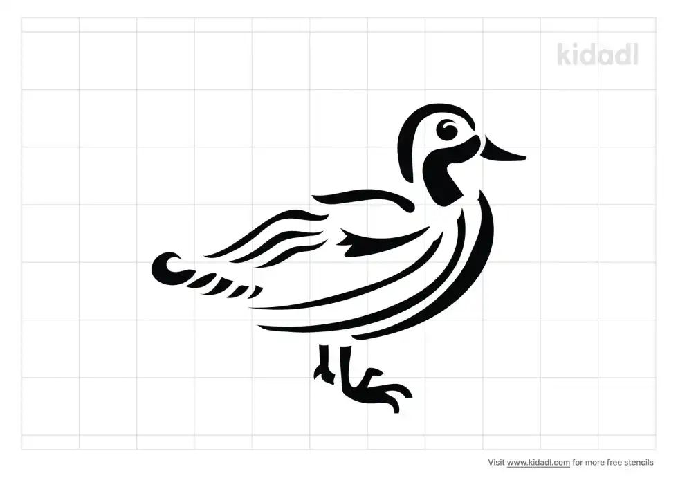 Wildlife Ducks Stencil