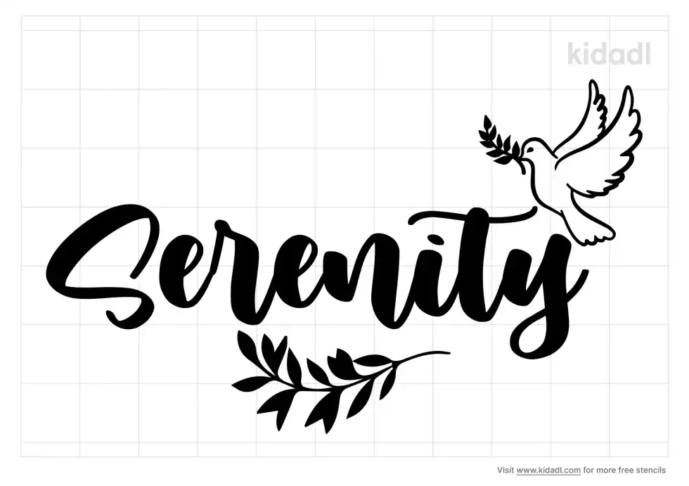 Serenity Logo Stencil