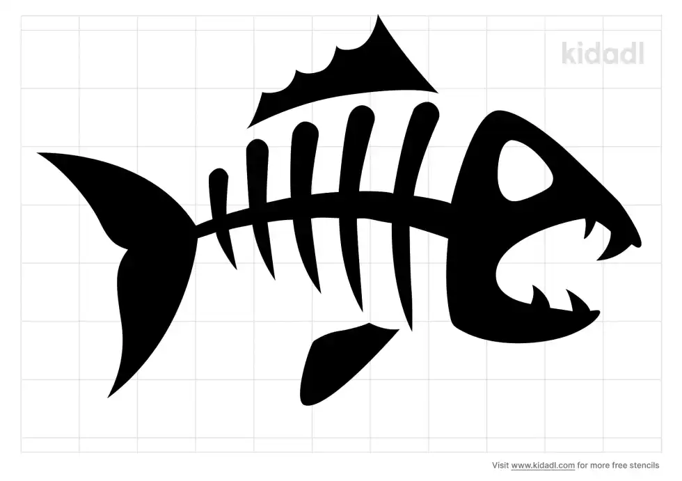 Snapper Skull Stencil