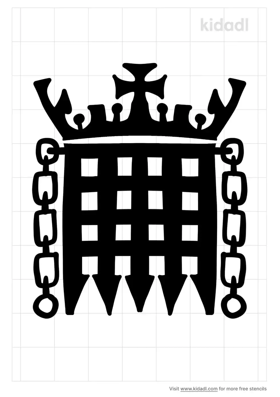Portcullis Stencil