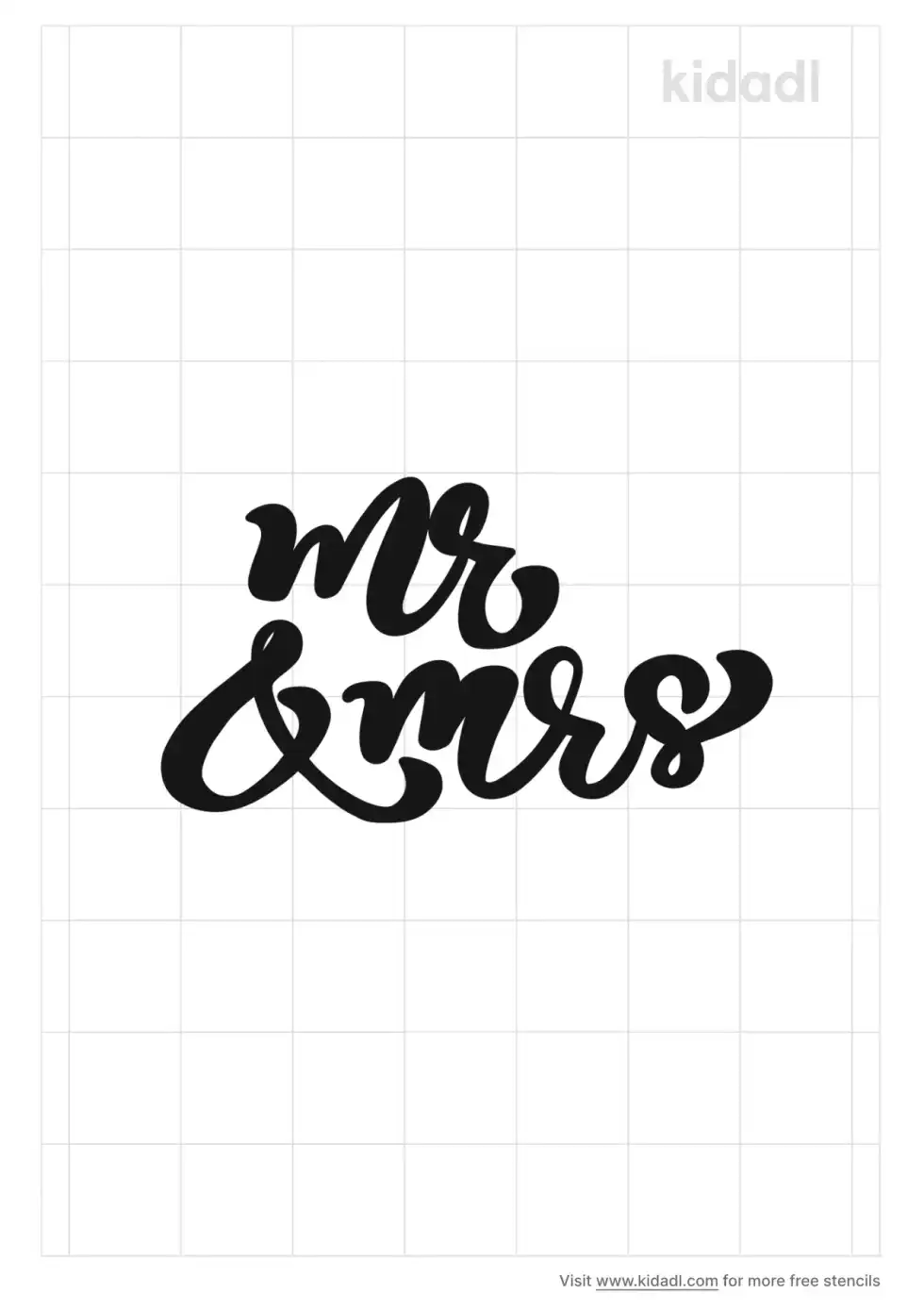 Mr And Mrs Stencil