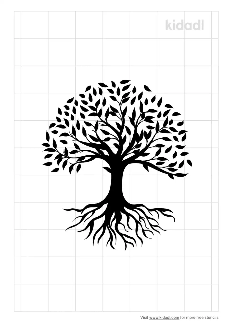 Simple Tree Of Life Stencil