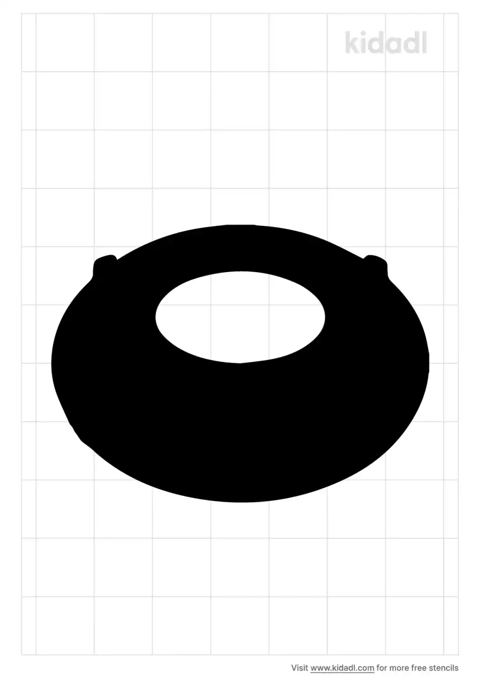Snow Tube Stencil