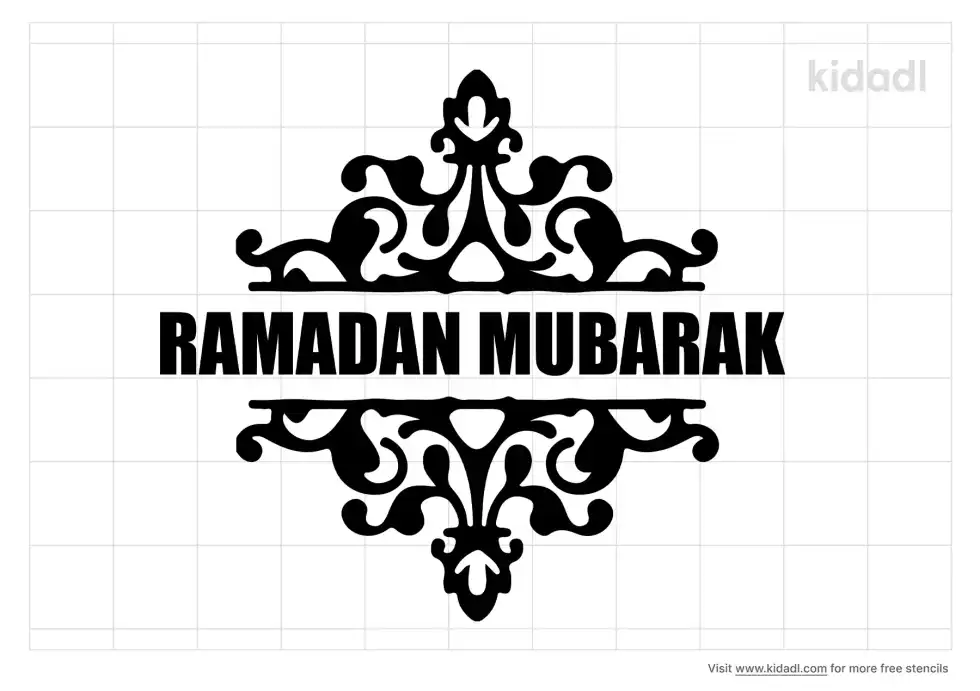 Ramadan Mubarak Stencil