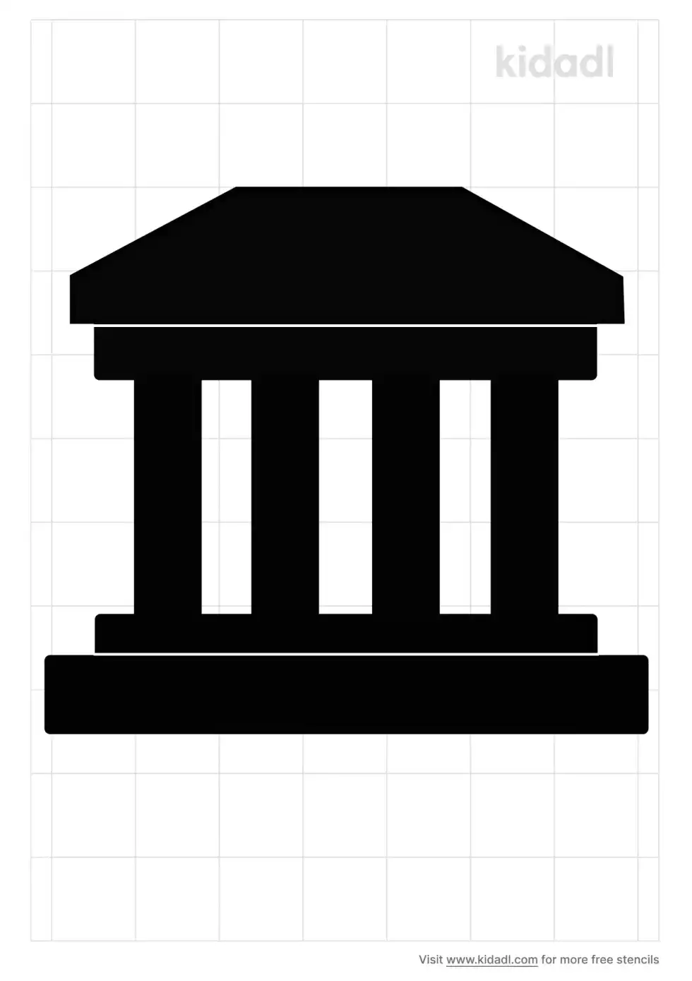 Greek Building Stencil