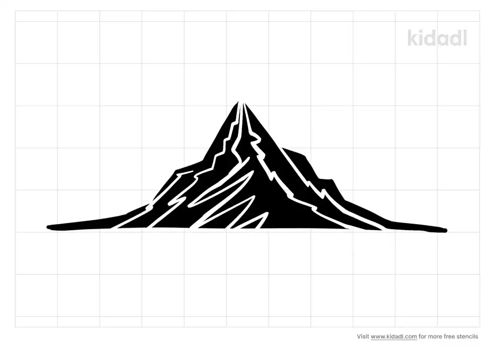 Mount Everest Stencil
