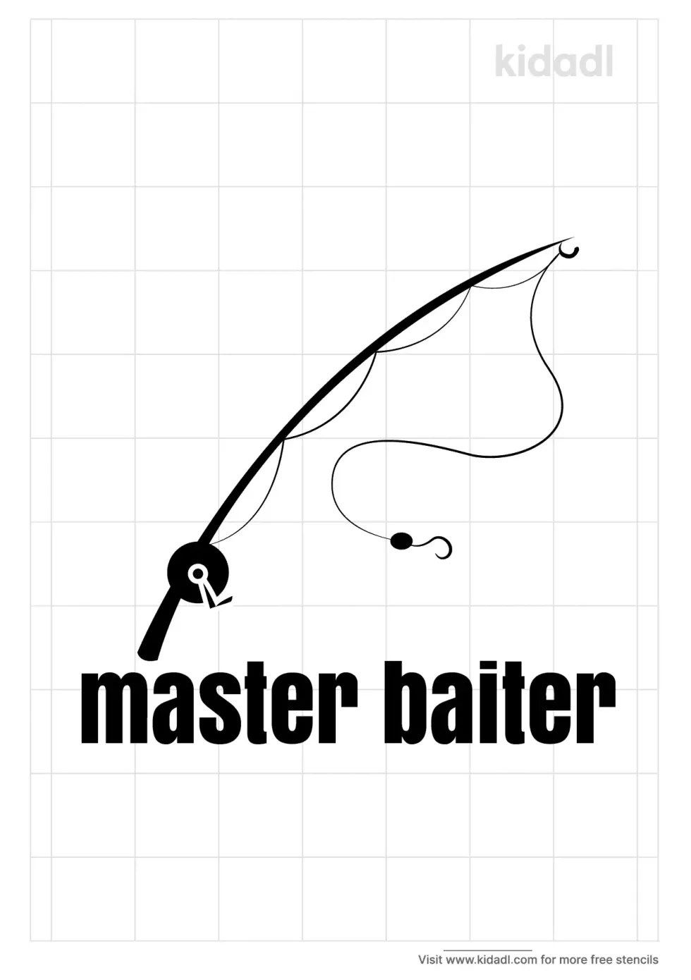 Master Baiter Stencil