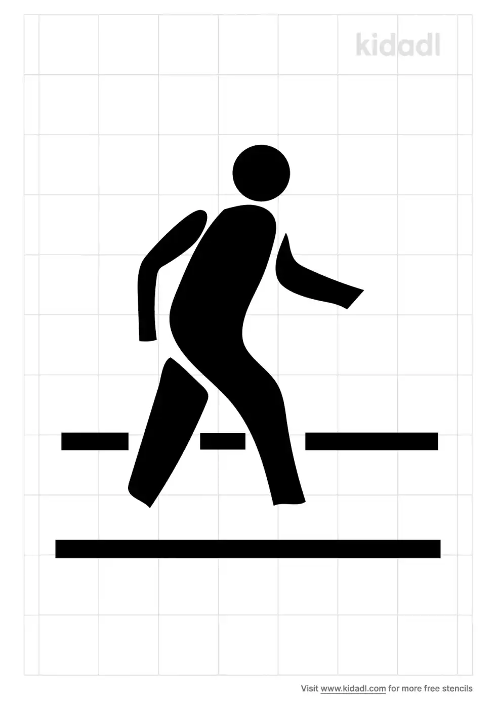 Pedestrian Crossing Stencil