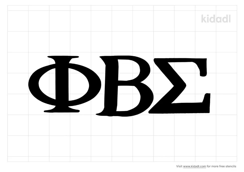 Phi Beta Sigma Stencil
