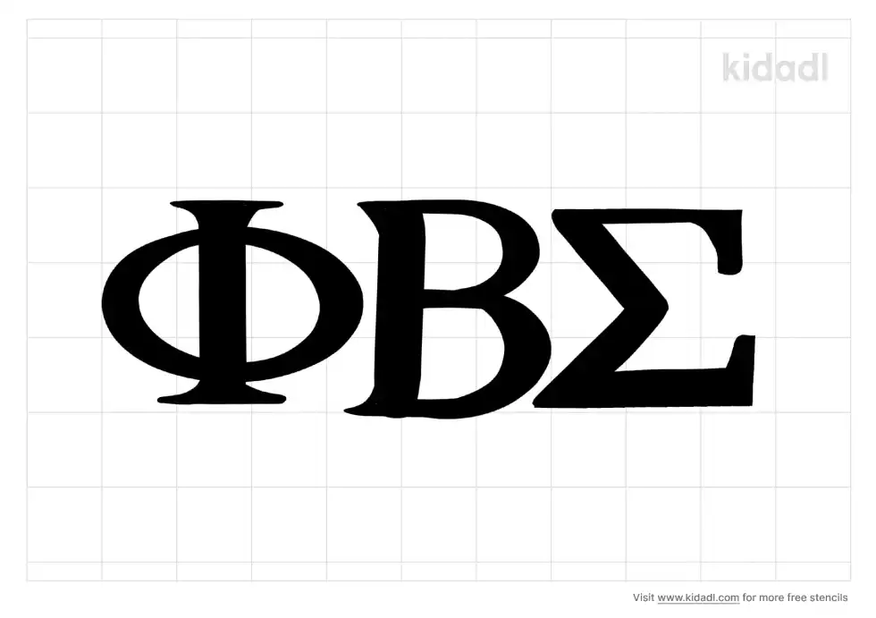 Phi Beta Sigma Stencil