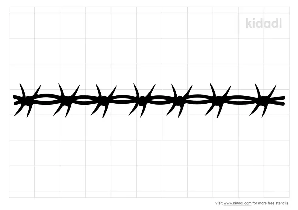 Razor Wire Stencil