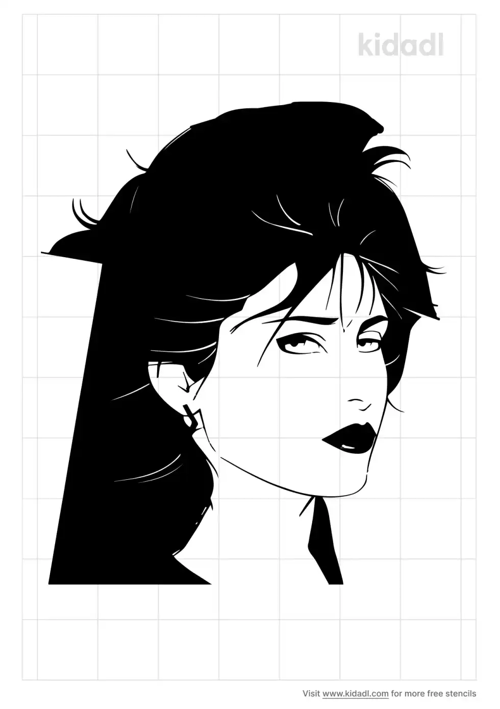 Patrick Nagel Stencil