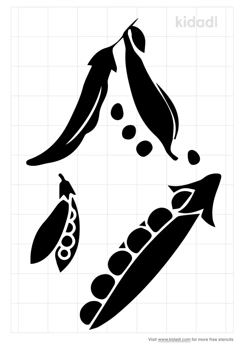 Peapod Stencil