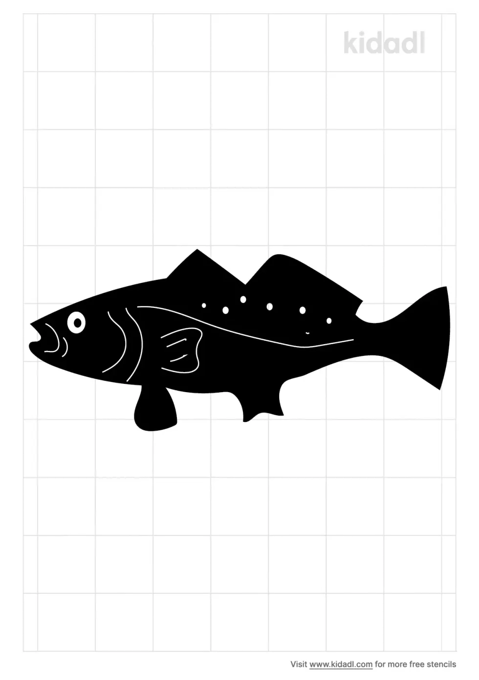 Speckled Trout Stencil