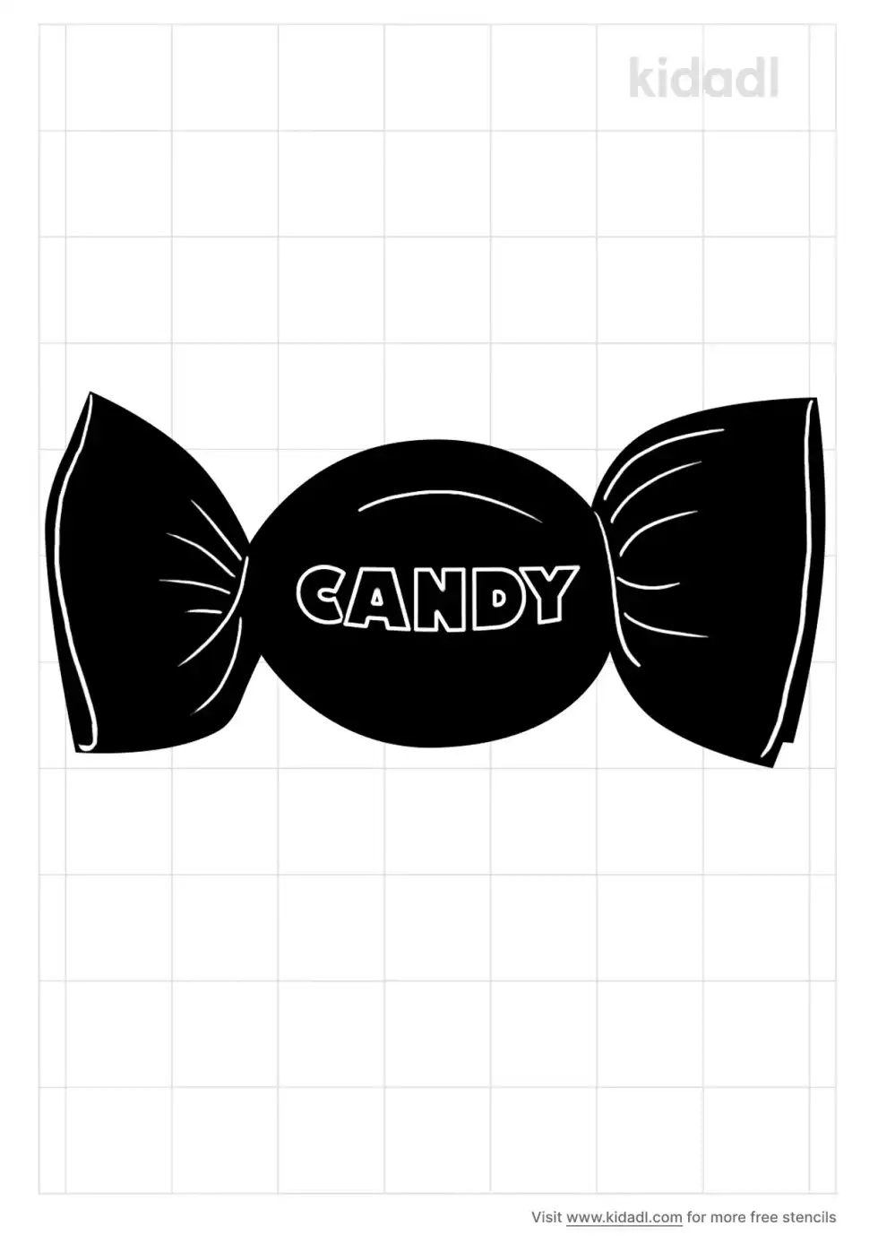 Candy Wrapper Stencil