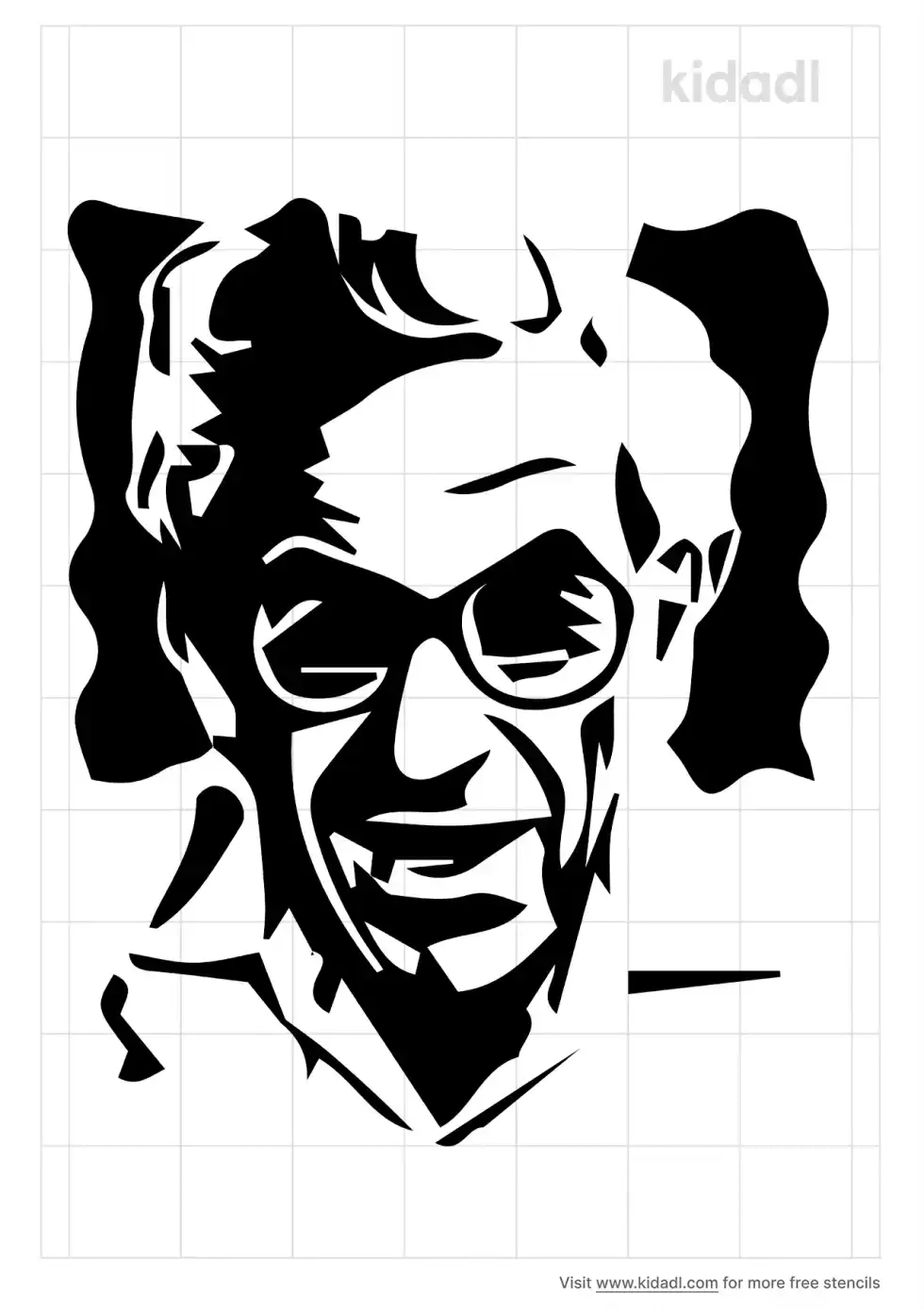 Paul Erdos Stencil
