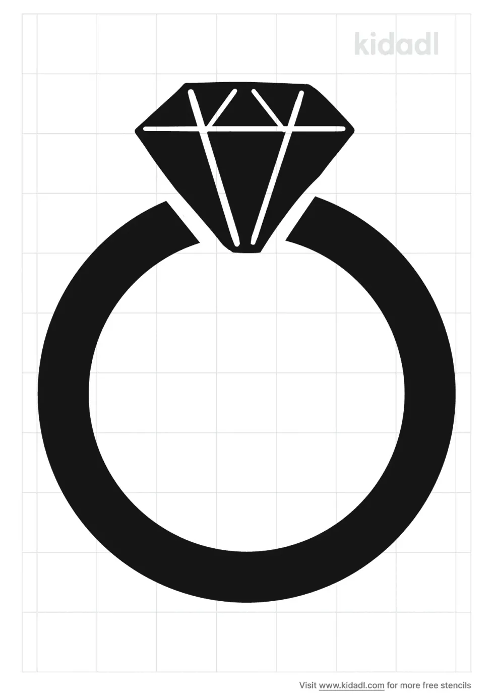 Diamond Ring Stencil
