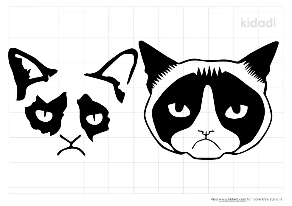 Grumpy Cat Stencil