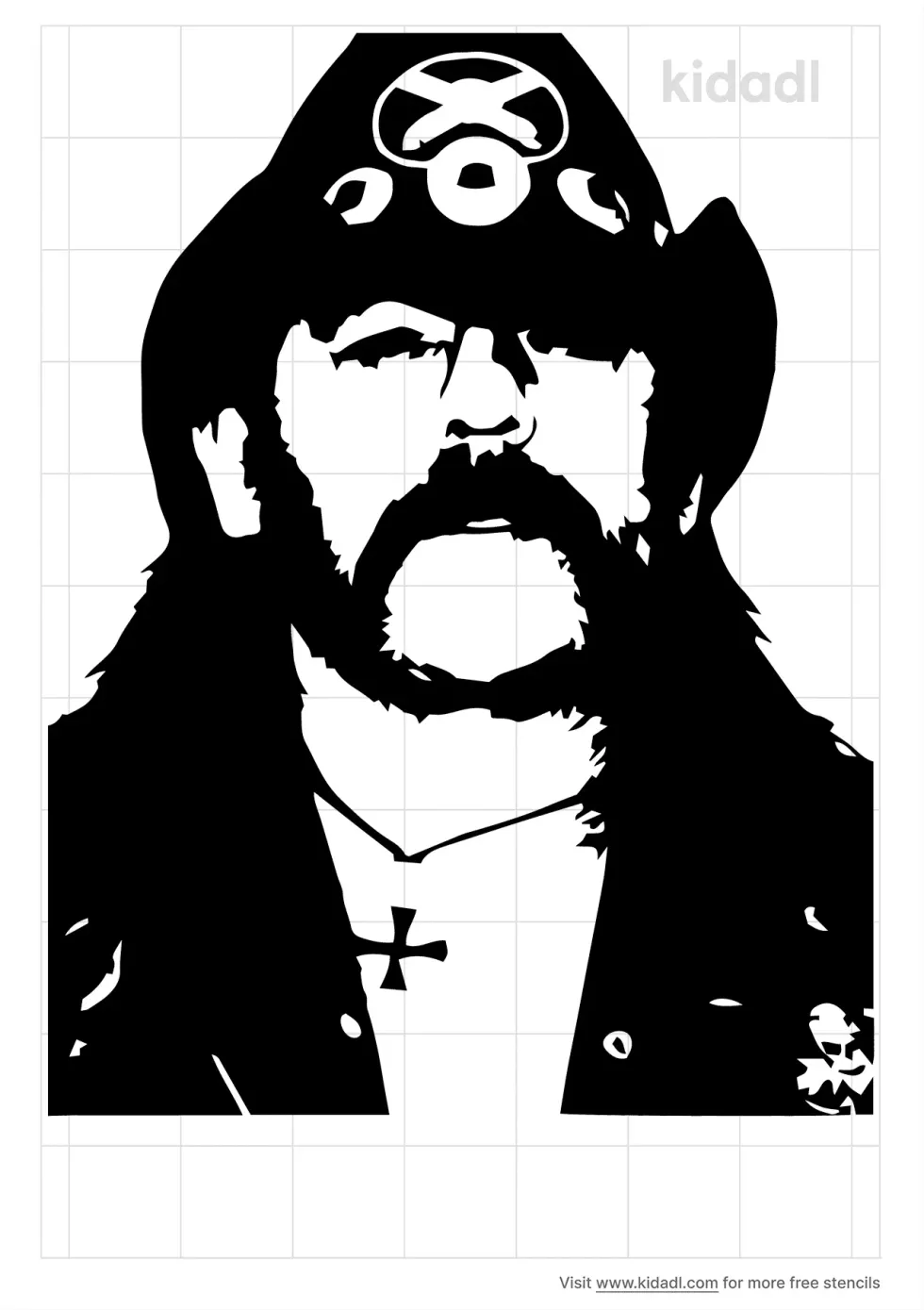 Lemmy Kilmister Stencil